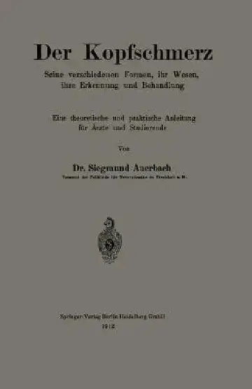 Cover of Der Kopfschmerz