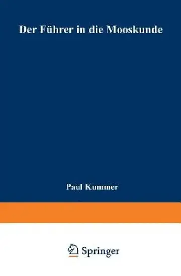 Cover of Der Führer in Die Mooskunde