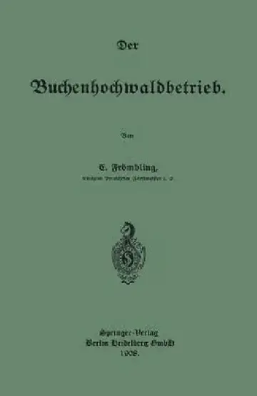 Cover of Der Buchenhochwaldbetrieb
