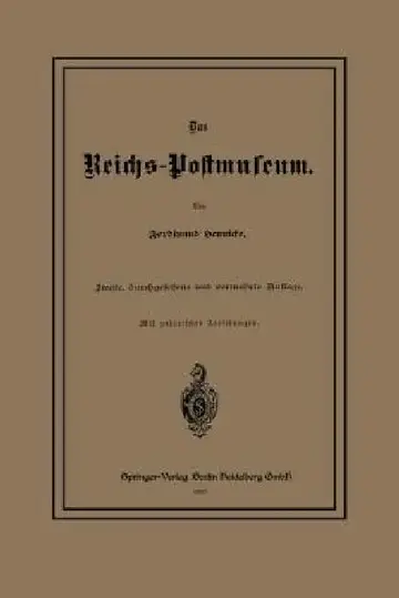 Cover of Das Reichs-Postmuseum