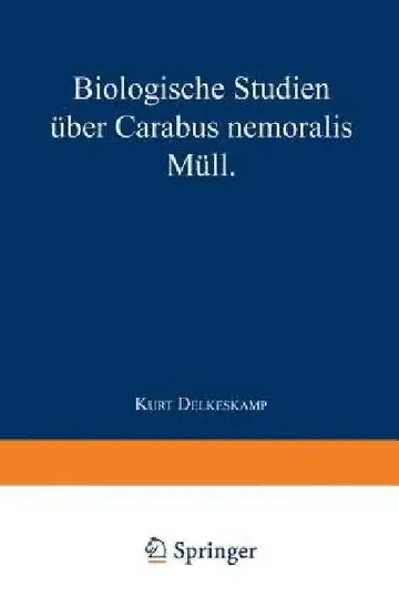 Cover of Biologische Studien Über Carabus Nemoralis Müll