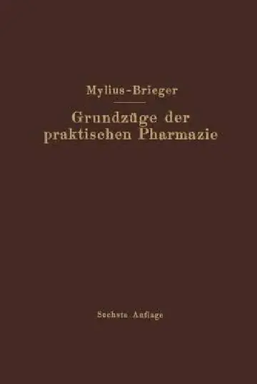 Cover of Grundzüge Der Praktischen Pharmazie