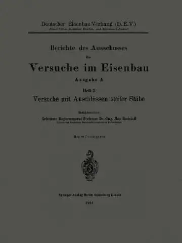 Cover of Berichte Des Ausschusses Für Versuche Im Eisenbau