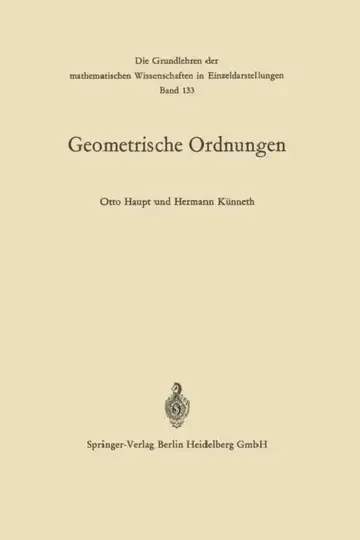 Cover of Geometrische Ordnungen