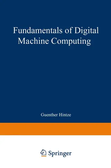 Cover of Fundamentals of Digital Machine Computing