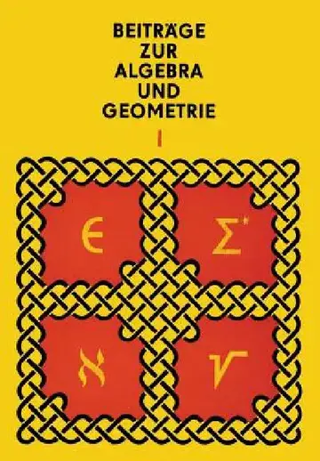 Cover of Beiträge Zur Algebra Und Geometrie 1