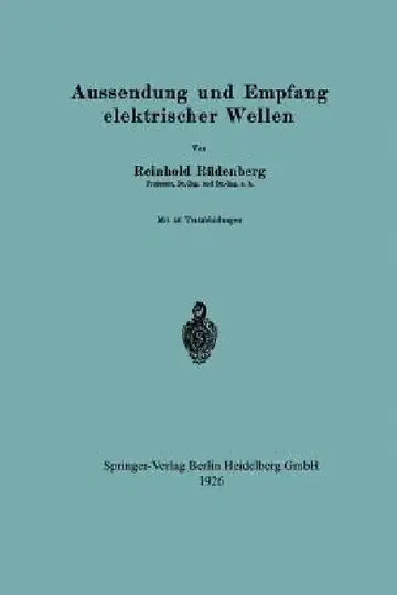 Cover of Aussendung Und Empfang Elektrischer Wellen