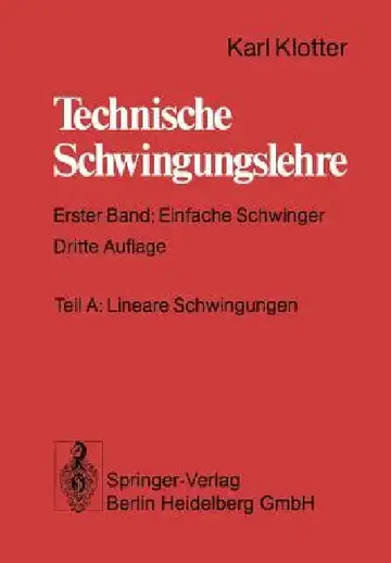 Cover of Technische Schwingungslehre