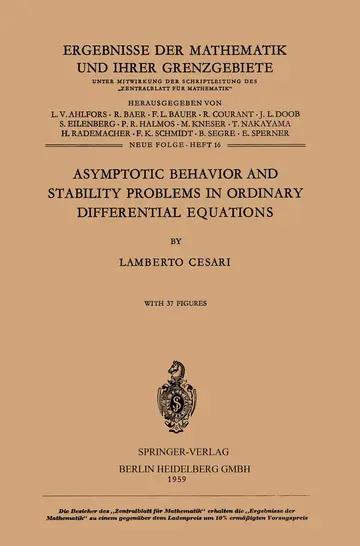 Cover of Asymptotic Behavior and Stability Problems in Ordinary Differential Equations