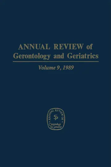 Cover of Annual Review of Gerontology and Geriatrics