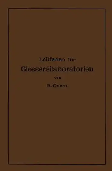 Cover of Leitfaden Für Gießereilaboratorien