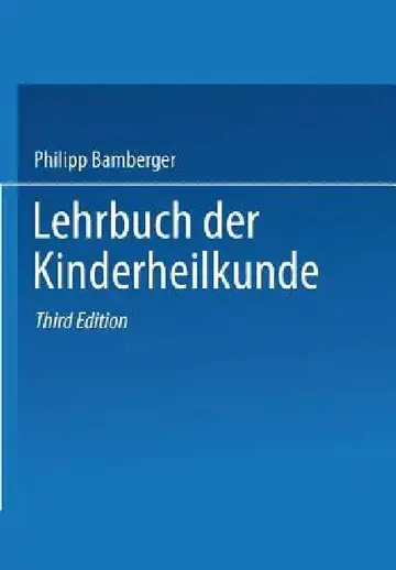 Cover of Lehrbuch Der Kinderheilkunde