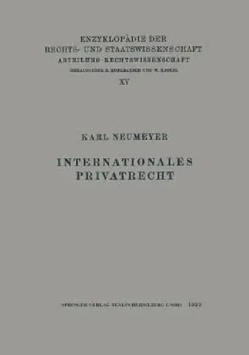 Cover of Internationales Privatrecht
