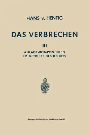 Cover of Das Verbrechen