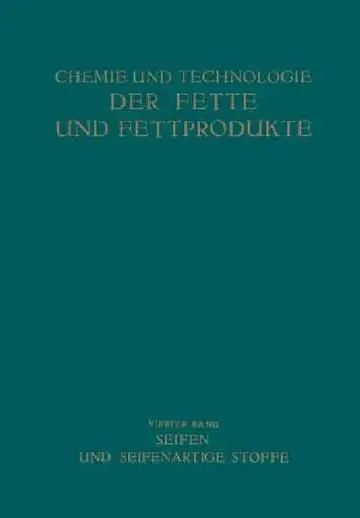 Cover of Seifen Und Seifenartige Stoffe