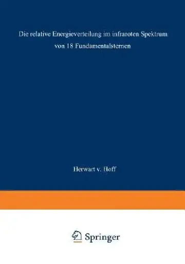 Cover of Die Relative Energieverteilung Im Infraroten Spektrum Von 18 Fundamentalsternen
