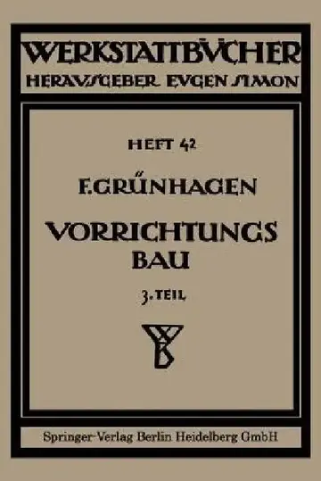 Cover of Der Vorrichtungsbau