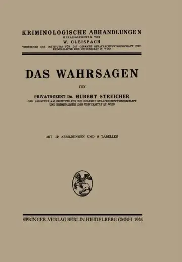 Cover of Das Wahrsagen