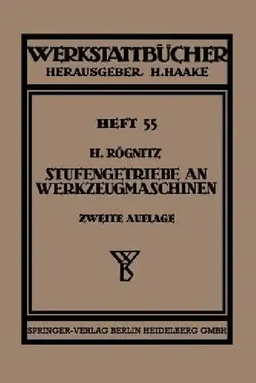 Cover of Stufengetriebe an Werkzeugmaschinen Mit Kreisender Hauptbewegung