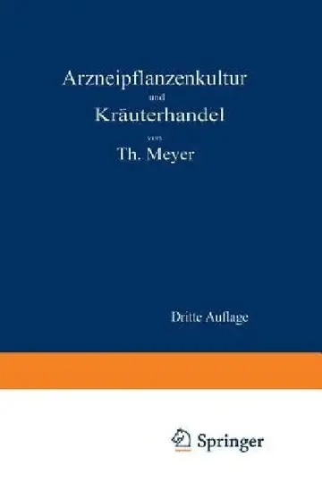 Cover of Arzneipflanzenkultur Und Kräuterhandel
