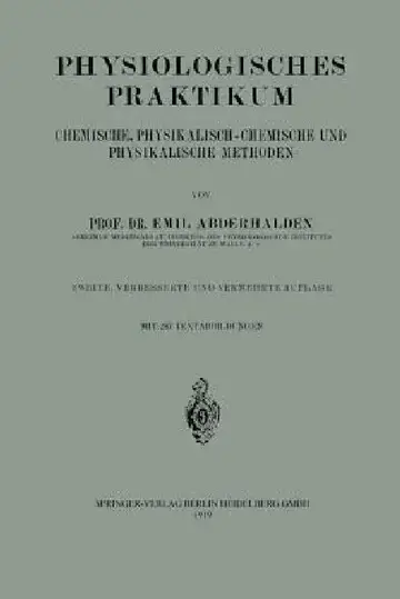 Cover of Physiologisches Praktikum
