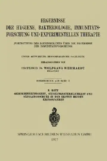 Cover of Geburtenhäufigkeit, Säuglingssterblichkeit Und Säuglingsschutz in Den Ersten Beiden Kriegsjahren