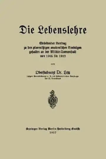 Cover of Die Lebenslehre