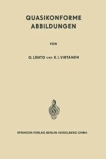 Cover of Quasikonforme Abbildungen