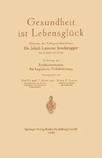 Cover of Gesundheit Ist Lebensglück