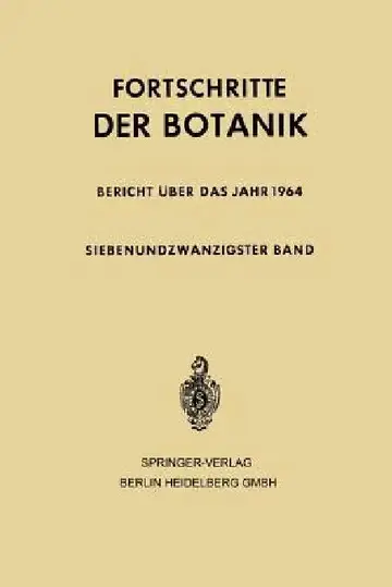 Cover of Fortschritte Der Botanik
