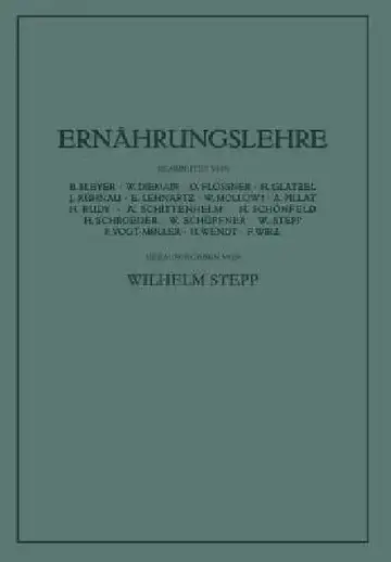 Cover of Ernährungslehre