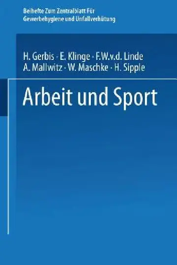 Cover of Arbeit Und Sport