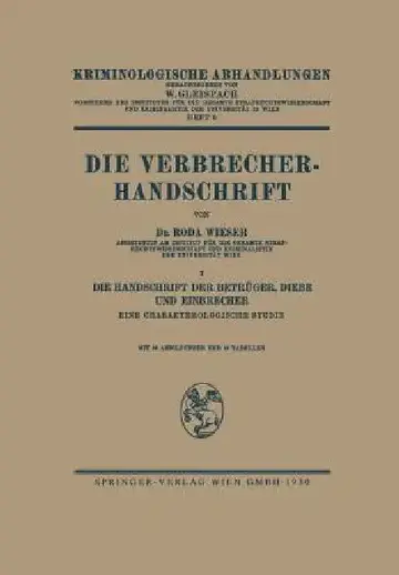 Cover of Die Verbrecher-Handschrift