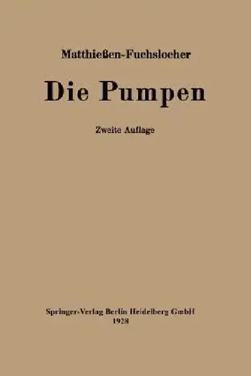 Cover of Die Pumpen