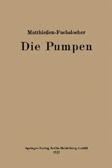Cover of Die Pumpen