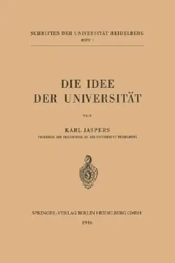 Cover of Die Idee Der Universität