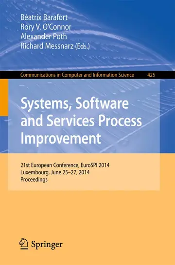 Cover of Systems, Software and Services Process Improvement