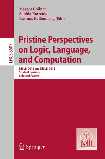 Cover of Pristine Perspectives on Logic, Language and Computation