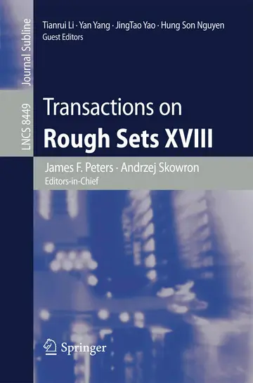 Cover of Transactions on Rough Sets XVIII