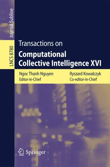 Cover of Transactions on Computational Collective Intelligence XVI