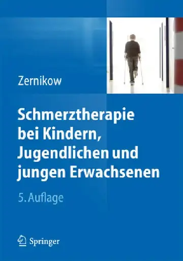 Cover of Schmerztherapie Bei Kindern, Jugendlichen Und Jungen Erwachsenen