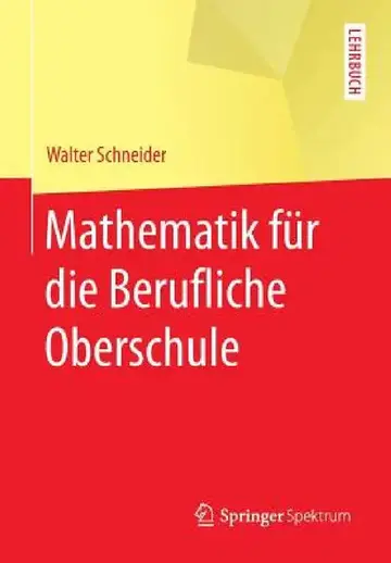 Cover of Mathematik Für Die Berufliche Oberschule