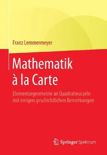 Cover of Mathematik À La Carte