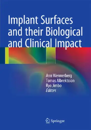 Cover of Implant Surfaces and Their Biological and Clinical Impact