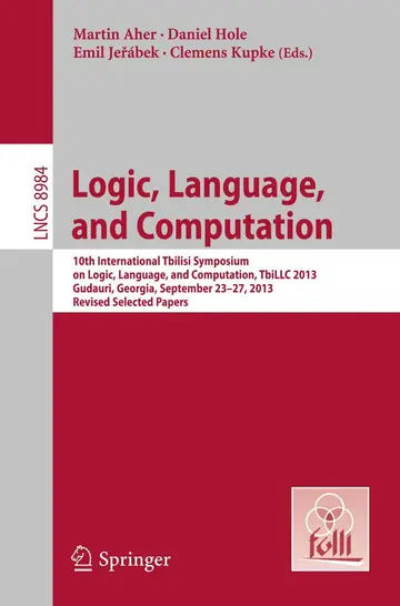 Cover of Logic, Language, and Computation