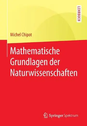 Cover of Mathematische Grundlagen Der Naturwissenschaften
