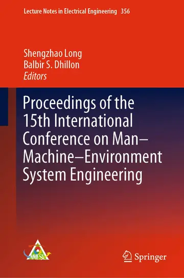 Cover of Proceedings of the 15th International Conference on Man–Machine–Environment System Engineering