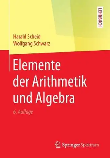 Cover of Elemente Der Arithmetik Und Algebra