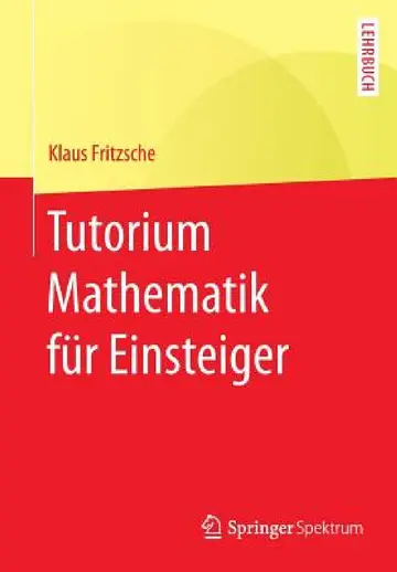Cover of Tutorium Mathematik Für Einsteiger