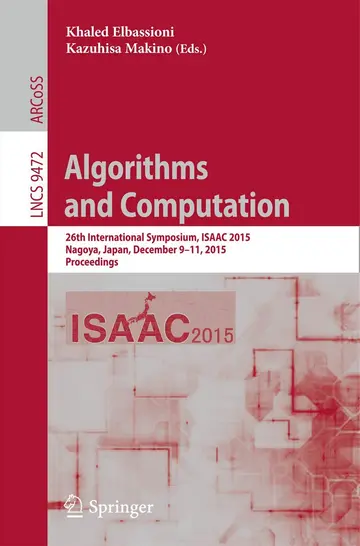 Cover of Algorithms and Computation